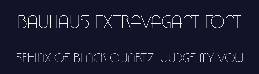 Bauhaus Extravagant Font by Vladimir Nikolic — Display Font — thumbnail 2