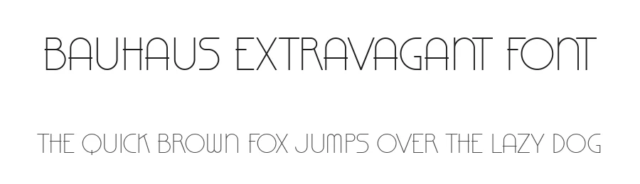 Bauhaus Extravagant Font by Vladimir Nikolic — Display Font