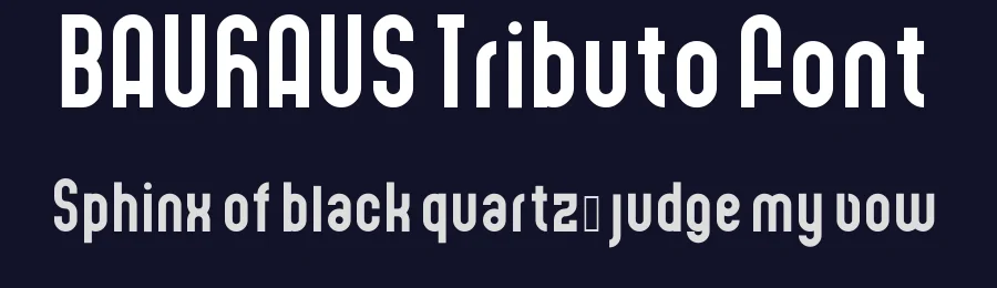 BAUHAUS Tributo Font by marcoramirez — Sans Serif Font — thumbnail 2