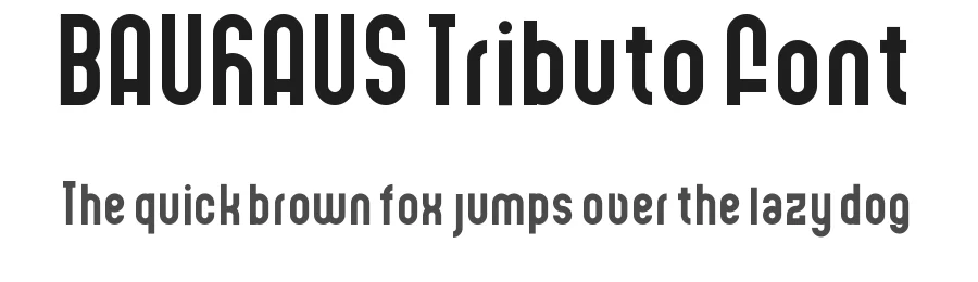BAUHAUS Tributo Font by marcoramirez — Sans Serif Font