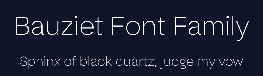 Bauziet Font Family by Deni Anggara — Sans Serif Font — thumbnail 2