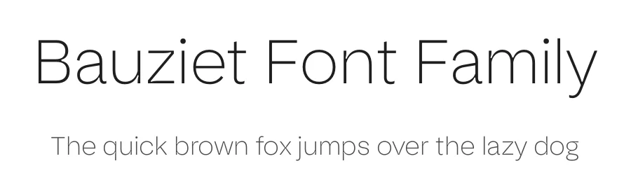 Bauziet Font Family by Deni Anggara — Sans Serif Font