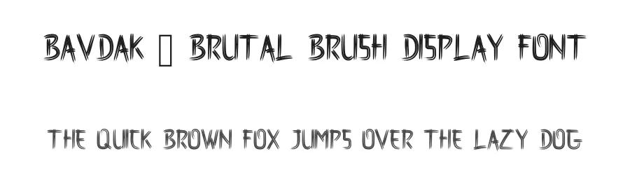 BAVDAK – Brutal Brush Display Font by idealistudio — Script Handwritten Font