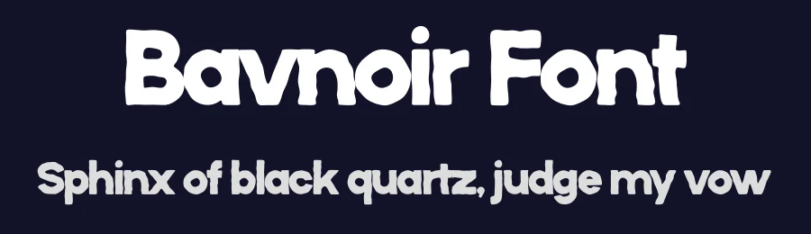 Bavnoir Font by MaikoHatta — Display Font — thumbnail 2