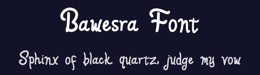 Bawesra Font by albert_kalingga — Script Handwritten Font — thumbnail 2