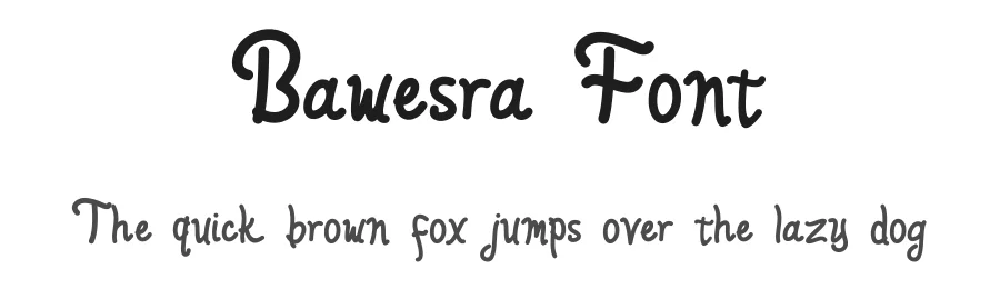 Bawesra Font by albert_kalingga — Script Handwritten Font