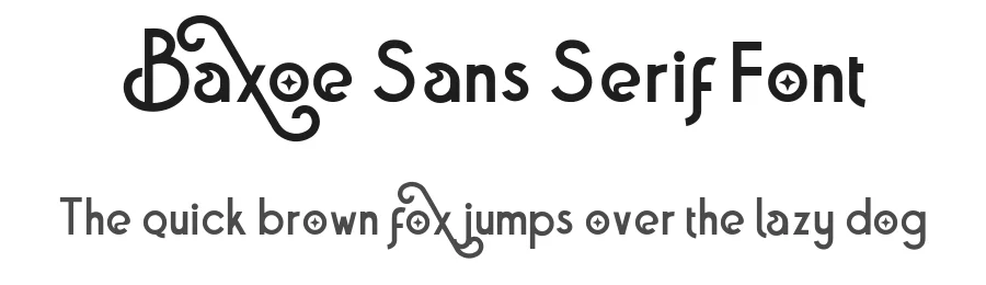 Baxoe Sans Serif Font by 160 Std — Sans Serif Font