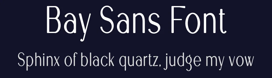 Bay Sans Font by vpcreativeshop — Display Font — thumbnail 2
