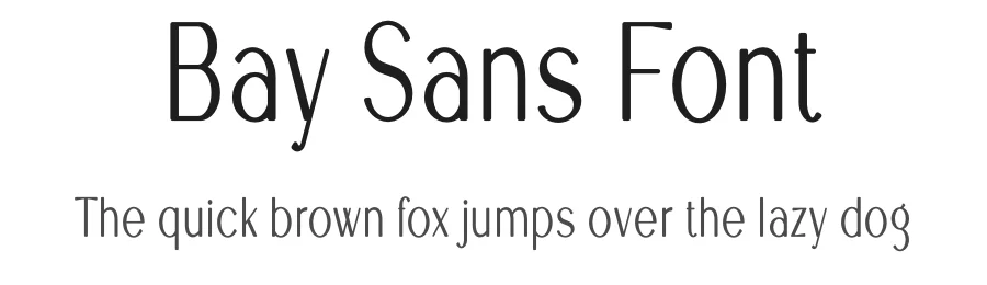 Bay Sans Font by vpcreativeshop — Display Font