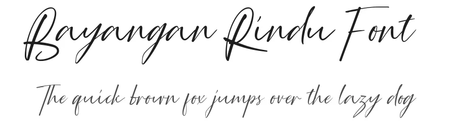 Bayangan Rindu Font by nihstudio — Script Handwritten Font