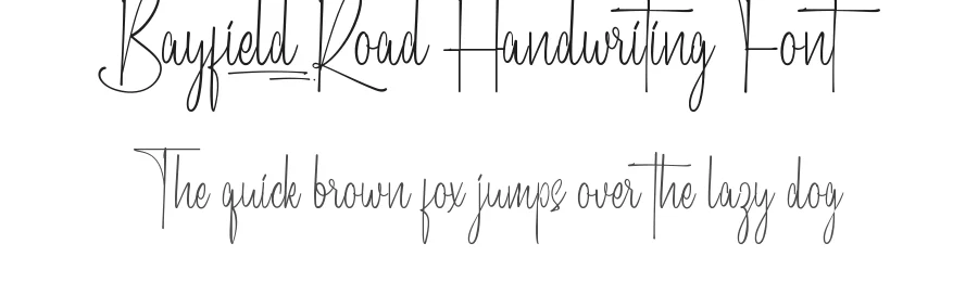 Bayfield Road Handwriting Font by nihstudio — Script Handwritten Font