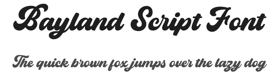 Bayland Script Font by Letterhend — Script Handwritten Font