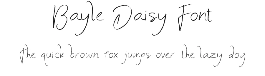 Bayle Daisy Font by madeDeduk — Script Handwritten Font