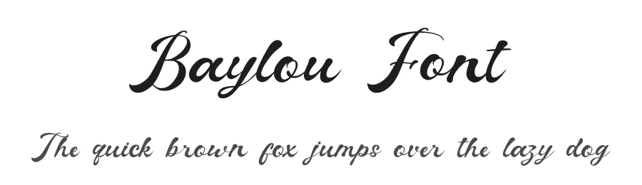 Baylou Font by Dhabee — Script Handwritten Font