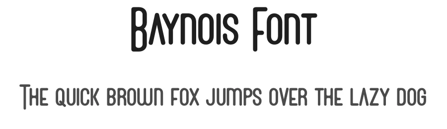 Baynois Font by Rantautype — Display Font