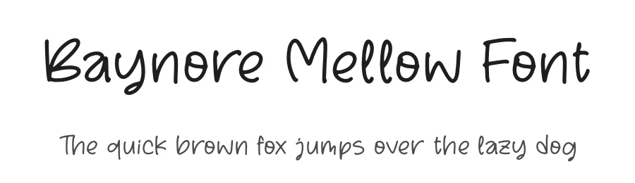 Baynore Mellow Font by letterfabric — Script Handwritten Font