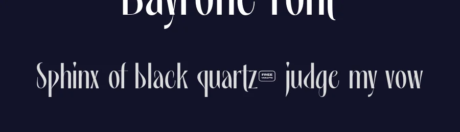Bayrone Font by TypeFactory — Sans Serif Font — thumbnail 2