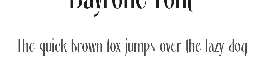 Bayrone Font by TypeFactory — Sans Serif Font