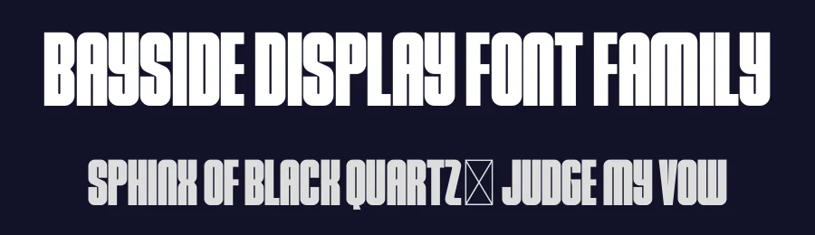 Bayside Display Font Family by Indieground Design Inc. — Sans Serif Font — thumbnail 2
