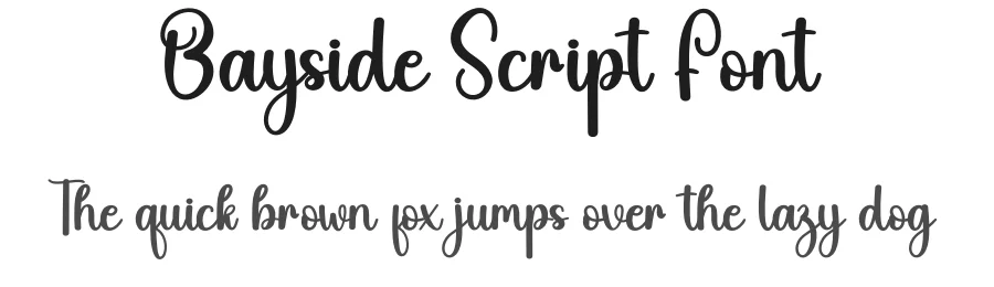 Bayside Script Font by creativeletter — Script Handwritten Font