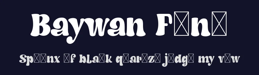 Baywan Font by didiksaputra — Display Font — thumbnail 2