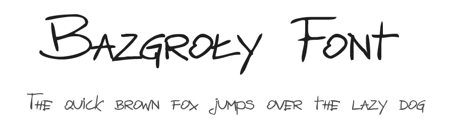 Bazgroły Font by zai — Display Font