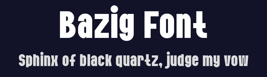 Bazig Font by Sealoung — Display Font — thumbnail 2