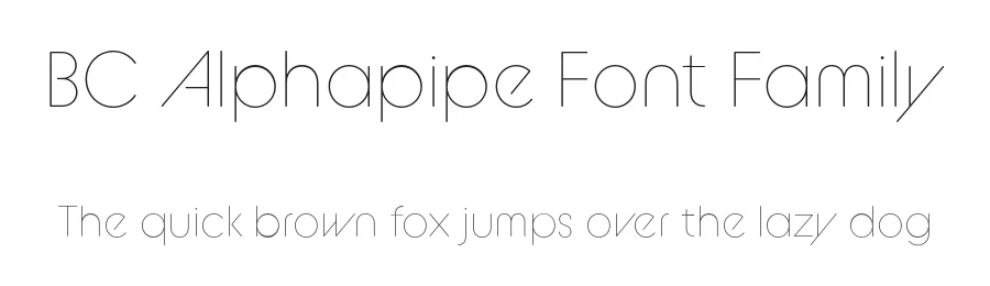 BC Alphapipe Font Family by Briefcase Type — Display Font