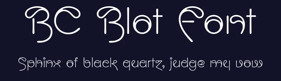 BC Blot Font by Briefcase Type — Display Font — thumbnail 2