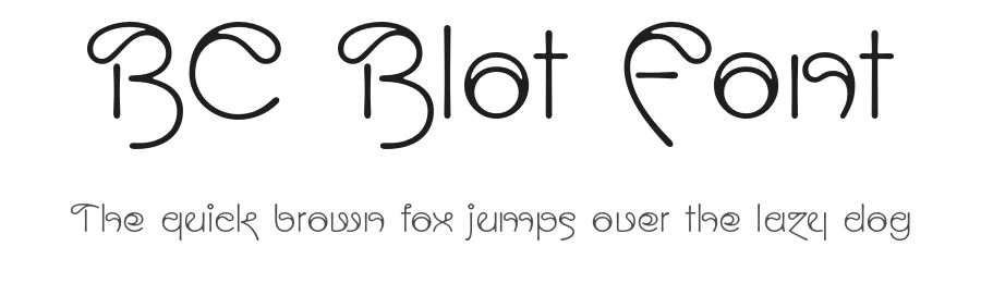 BC Blot Font by Briefcase Type — Display Font