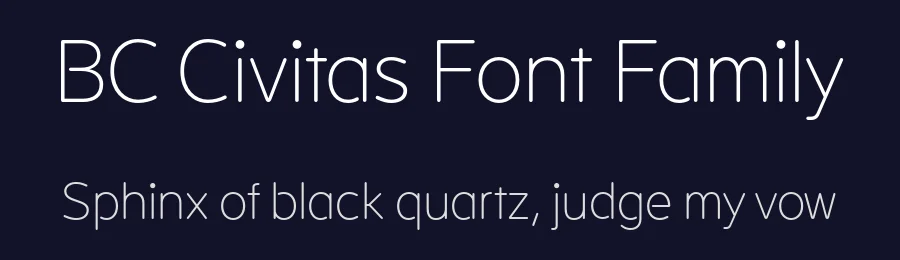 BC Civitas Font Family by Jiří Rathouský — Display Font — thumbnail 2