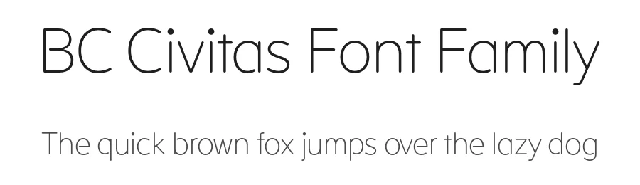 BC Civitas Font Family by Jiří Rathouský — Display Font