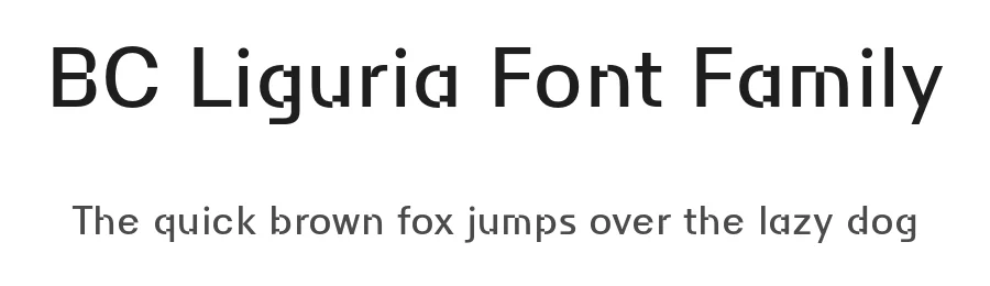BC Liguria Font Family by Jan Novรกk โ Display Font