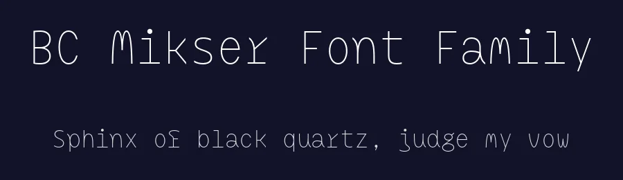 BC Mikser Font Family by Filip Kraus — Sans Serif Font — thumbnail 2
