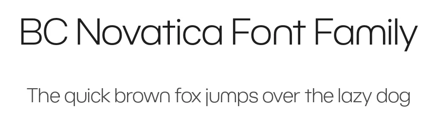 BC Novatica Font Family by Marek Pistora , Tomáš Brousil — Sans Serif Font