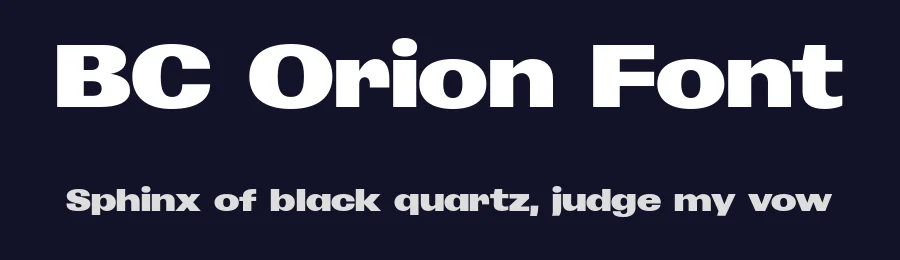 BC Orion Font by Jan Novák — Sans Serif Font — thumbnail 2