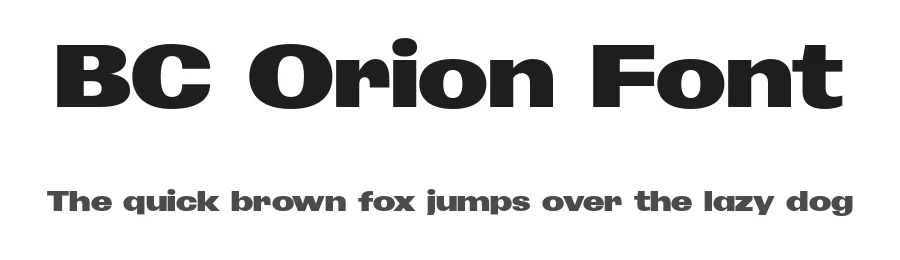 BC Orion Font by Jan Novák — Sans Serif Font