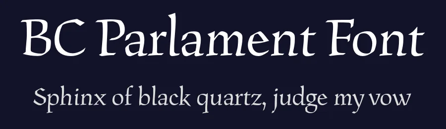 BC Parlament Font by Petra Dočekalová , Tomáš Brousil — Display Font — thumbnail 2