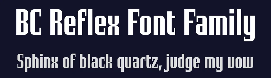 BC Reflex Font Family by Aleš Najbrt , Marek Pistora — Display Font — thumbnail 2