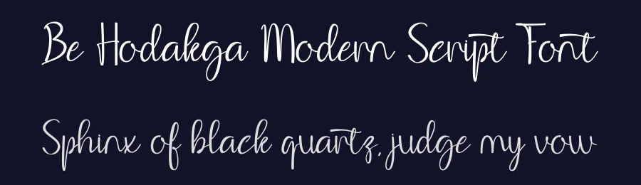 Be Hodakga Modern Script Font by Letter Deen — Script Handwritten Font — thumbnail 2