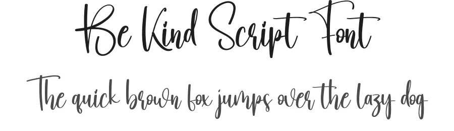 Be Kind Script Font by creativeletter — Script Handwritten Font