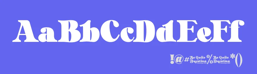 Be Quite Duration Font by Absonstype — Display Font — thumbnail 3