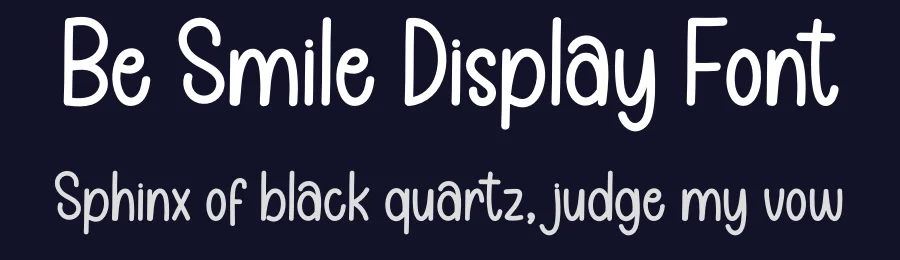 Be Smile Display Font by andikastudio — Display Font — thumbnail 2