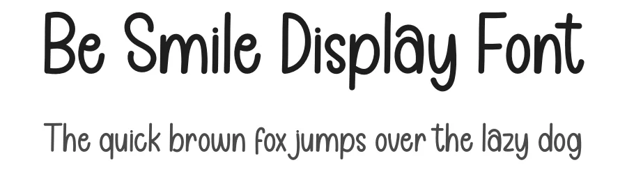 Be Smile Display Font by andikastudio — Display Font
