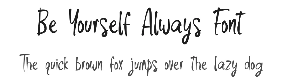 Be Yourself Always Font by Bluestype Studio — Script Handwritten Font