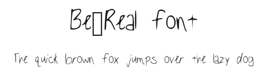 Be_Real font by 1001fonts — Script Handwritten Font