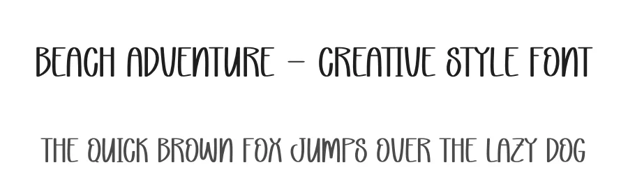 Beach Adventure – Creative Style Font by andikastudio — Display Font