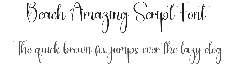 Beach Amazing Script Font by andikastudio — Script Handwritten Font