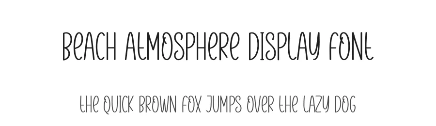 Beach Atmosphere Display Font by andikastudio — Display Font