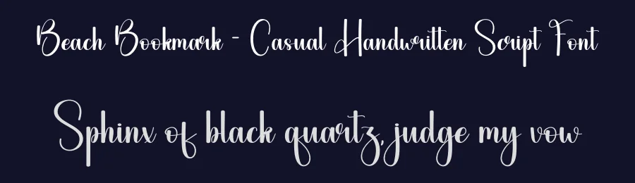 Beach Bookmark – Casual Handwritten Script Font by andikastudio — Script Handwritten Font — thumbnail 2